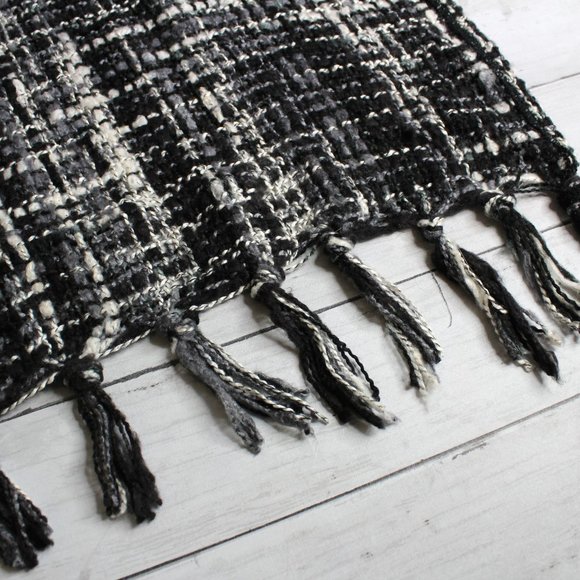 Apt. 9 Women's Sweater Knit Shawl Coat Wrap One Size Gray Black Ivory - Picture 6 of 6